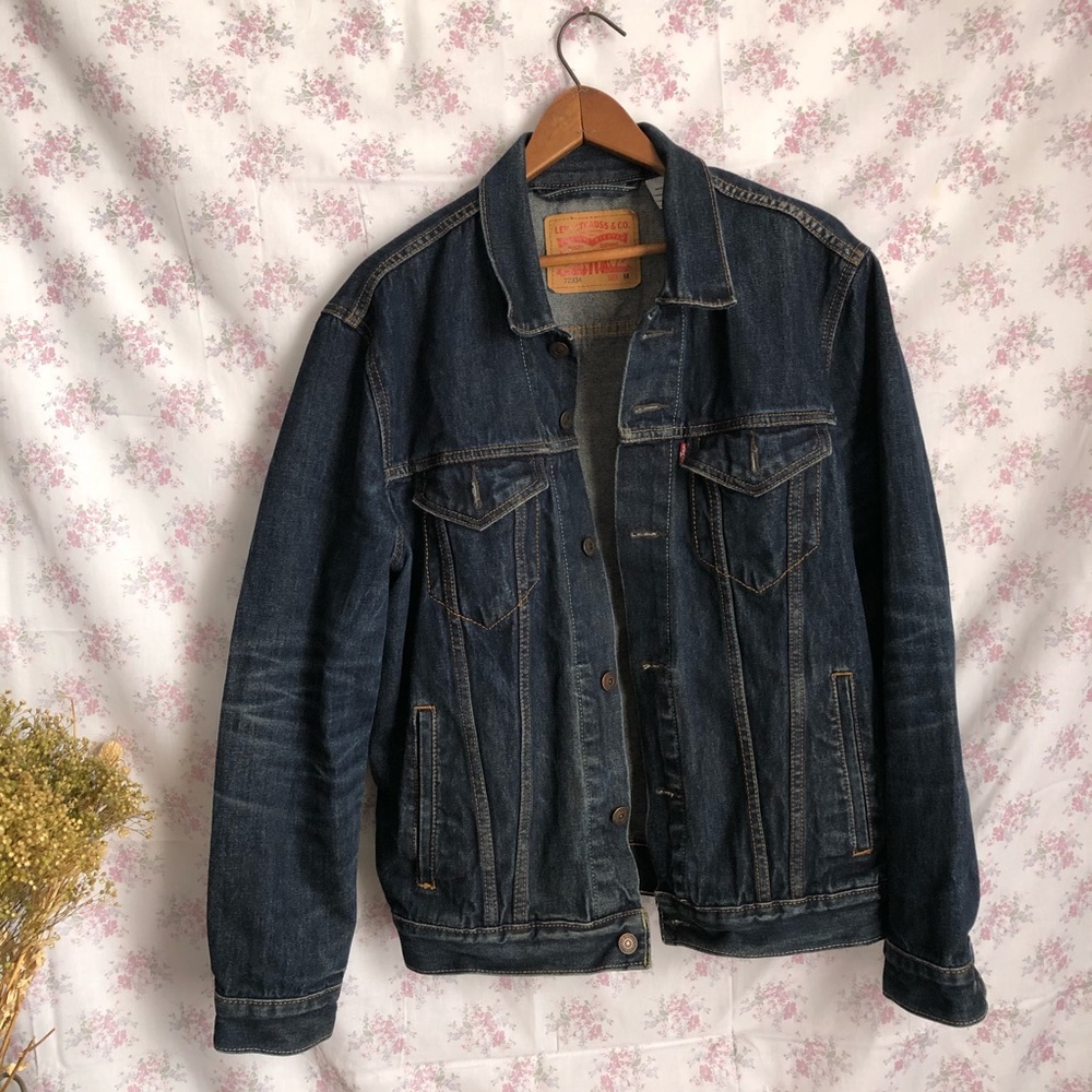 Levi’s Mens Dark Wash Jean Jacket